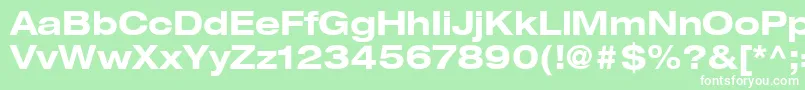 ContextRepriseExpandedSsiBoldExpanded Font – White Fonts on Green Background