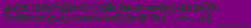 CruelSun Font – Black Fonts on Purple Background