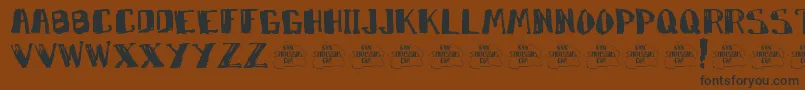 Marko Font – Black Fonts on Brown Background