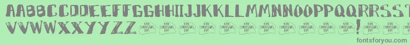 Marko Font – Gray Fonts on Green Background