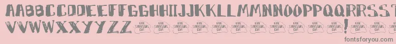 Marko Font – Gray Fonts on Pink Background