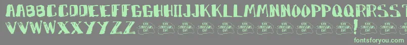 Marko Font – Green Fonts on Gray Background