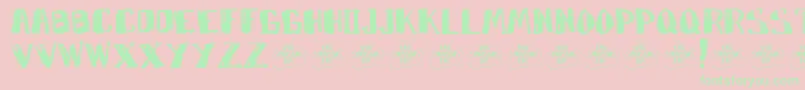 Marko Font – Green Fonts on Pink Background