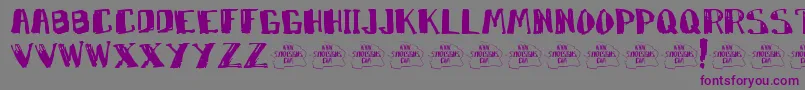 Шрифт Marko – фиолетовые шрифты на сером фоне