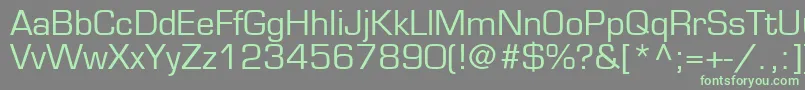 Fonte EurostileLtMedium – fontes verdes em um fundo cinza
