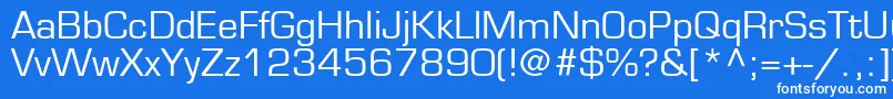 Подробнее о шрифте EurostileLtMedium Шрифт EurostileLtMedium – белые шрифты на синем фоне