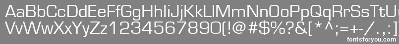 EurostileLtMedium Font – White Fonts on Gray Background