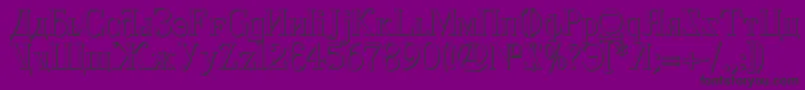 CyberiaShadow Font – Black Fonts on Purple Background