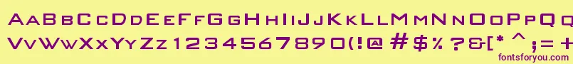 More about NewAcademy Font NewAcademy Font – Purple Fonts on Yellow Background