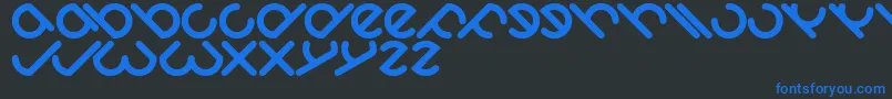 Owaikeo Font – Blue Fonts on Black Background