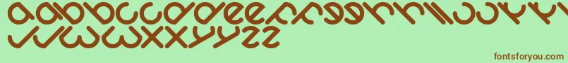 Owaikeo Font – Brown Fonts on Green Background