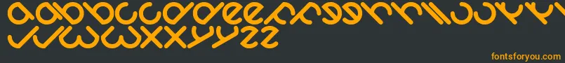 Шрифт Owaikeo – оранжевые шрифты на чёрном фоне