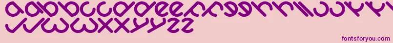 Owaikeo Font – Purple Fonts on Pink Background