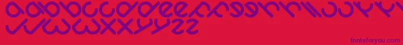 Owaikeo Font – Purple Fonts on Red Background