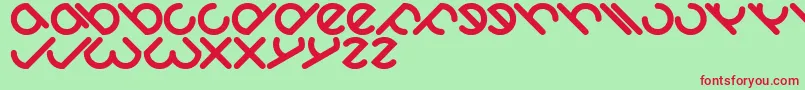 Owaikeo Font – Red Fonts on Green Background