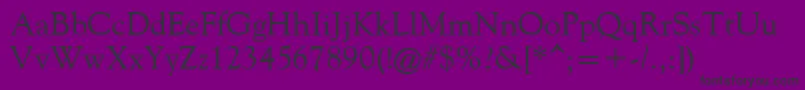 GoudiOldeStyle Font – Black Fonts on Purple Background