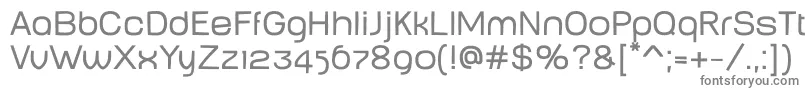 Шрифт BabyMineplump – серые шрифты на белом фоне