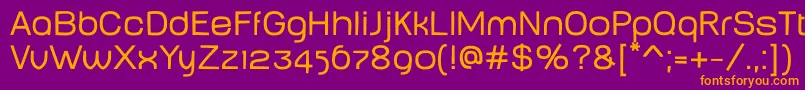 BabyMineplump Font – Orange Fonts on Purple Background