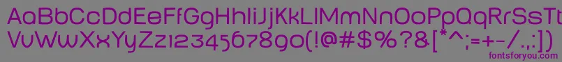 BabyMineplump Font – Purple Fonts on Gray Background