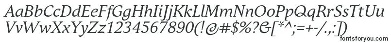 Шрифт AndulkaBookProItalic – шрифты для визиток