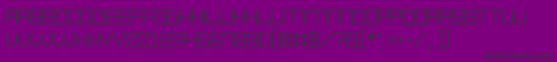 VectorWaves-fontti – mustat fontit violetilla taustalla