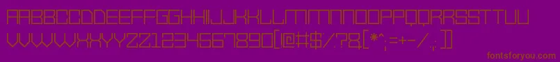 VectorWaves Font – Brown Fonts on Purple Background