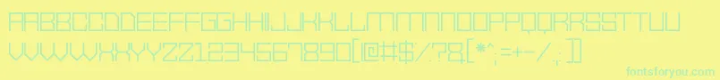 VectorWaves Font – Green Fonts on Yellow Background