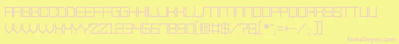 VectorWaves Font – Pink Fonts on Yellow Background