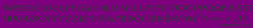 Brinathyne Font – Black Fonts on Purple Background