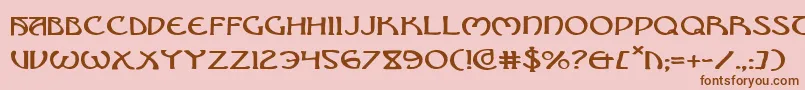 Brinathyne Font – Brown Fonts on Pink Background