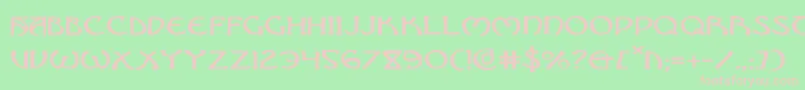 Brinathyne-fontti – vaaleanpunaiset fontit vihreällä taustalla