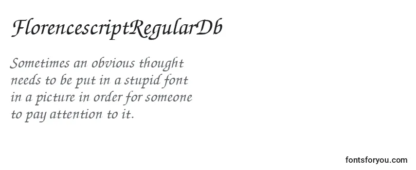 FlorencescriptRegularDb Font