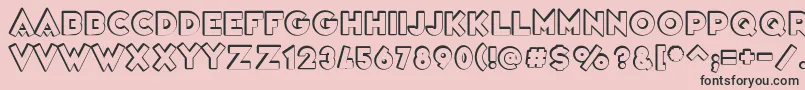 VarietРІScala Font – Black Fonts on Pink Background