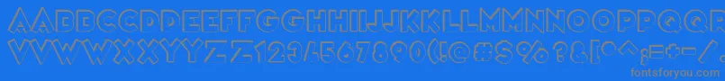VarietРІScala Font – Gray Fonts on Blue Background
