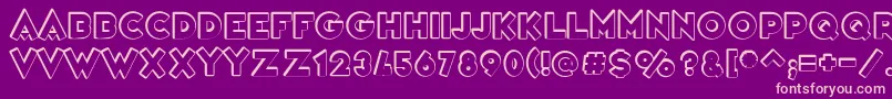 VarietРІScala Font – Pink Fonts on Purple Background
