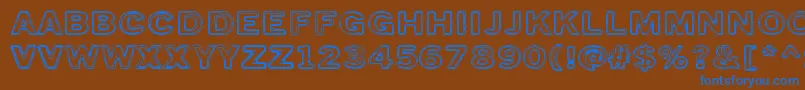 TorstaiPerjantai Font – Blue Fonts on Brown Background