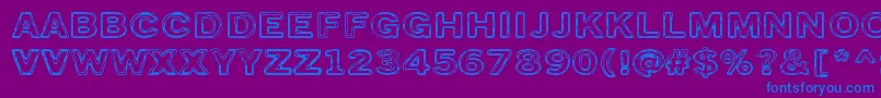 TorstaiPerjantai Font – Blue Fonts on Purple Background