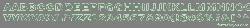 TorstaiPerjantai Font – Green Fonts on Gray Background