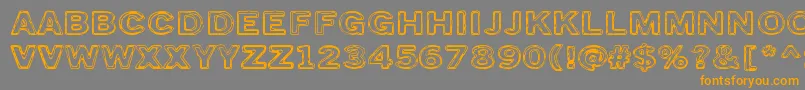 TorstaiPerjantai Font – Orange Fonts on Gray Background