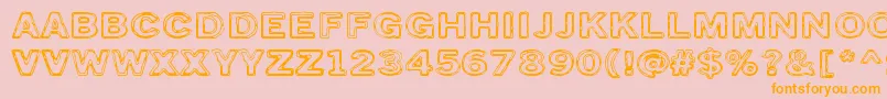 TorstaiPerjantai Font – Orange Fonts on Pink Background