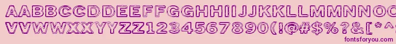 TorstaiPerjantai Font – Purple Fonts on Pink Background
