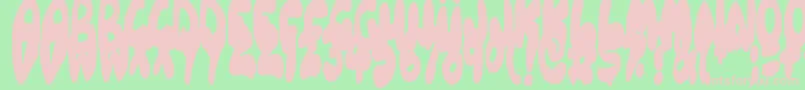 Balloonish Font – Pink Fonts on Green Background