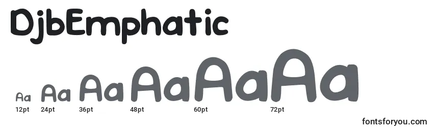 DjbEmphatic Font Sizes