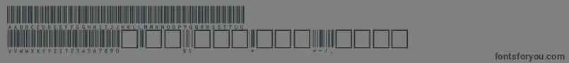 V100012 Font – Black Fonts on Gray Background