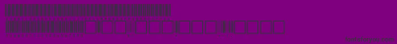 V100012-fontti – mustat fontit violetilla taustalla