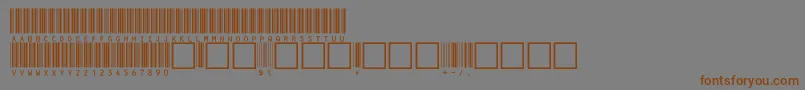 V100012 Font – Brown Fonts on Gray Background