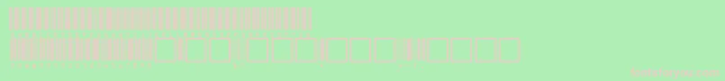 V100012 Font – Pink Fonts on Green Background