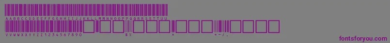 V100012 Font – Purple Fonts on Gray Background