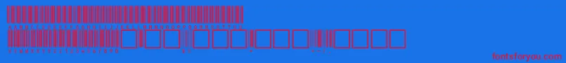 V100012-Schriftart – Rote Schriften auf blauem Hintergrund