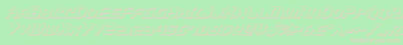 Jannv2si Font – Pink Fonts on Green Background